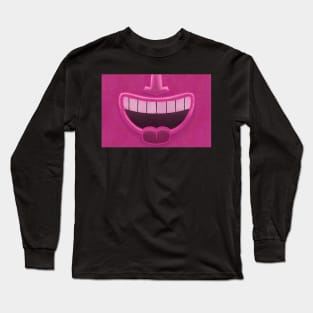 Pink Tiki Smile Mask! Long Sleeve T-Shirt